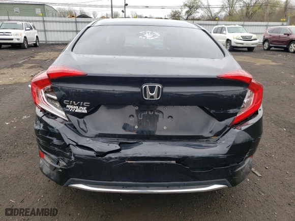 2019 Honda Civic Sedan LX with VIN 2HGFC2F61KH541132, listed as a Copart auction lot 54123545 with 101,261 mi miles and Clean Title. Bid and sale history available at carsss.com. Image 6.