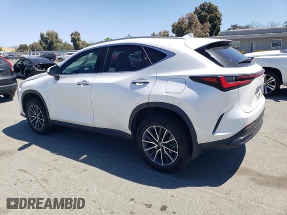 2022 Lexus NX 350h Premium z VIN JTJGKCEZ2N2008532, wystawiony jako Copart lot #57531565 z przebiegiem 55 348 mil mil oraz Szkoda całkowita • Salvage title. Historia ofert i sprzedaży dostępna na DreamBid. Obrazek 2.