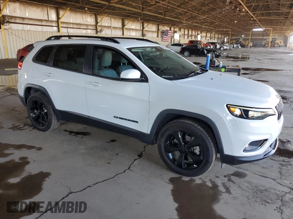 2020 Jeep Cherokee Latitude Plus with VIN 1C4PJMLB1LD574829, listed as a Copart auction lot 53300895 with 76,470 mi miles and Salvage Title. Bid and sale history available at DreamBid. Image 4.