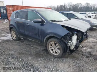 2017 Kia Sportage LX with VIN KNDPM3AC5H7280255, listed as a IAAI auction lot 41634678 with 127,367 mi miles. Bid and sale history available at carsss.com. Image 1.