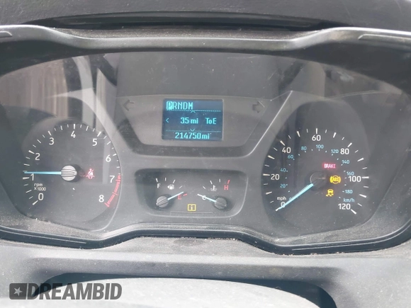 2015 Ford Transit Cargo with VIN 1FTNR1ZM6FKA34609, listed as a IAAI auction lot 42635875 with 214,750 mi miles and . Bid and sale history available at DreamBid. Image 7.