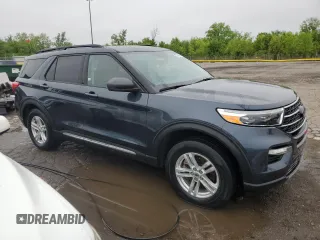 2022 Ford Explorer XLT z VIN 1FMSK8DH9NGA96996, wystawiony jako Copart lot #57039605 z przebiegiem 17 684 mil mil oraz Nie do naprawy • Non repairable. Historia ofert i sprzedaży dostępna na DreamBid. Obrazek 4.