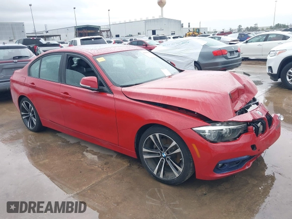 2018 BMW 3 Series 330i with VIN WBA8B9C5XJK677214, listed as a IAAI auction lot 41898958 with 52,660 mi miles and . Bid and sale history available at DreamBid. Image 1.