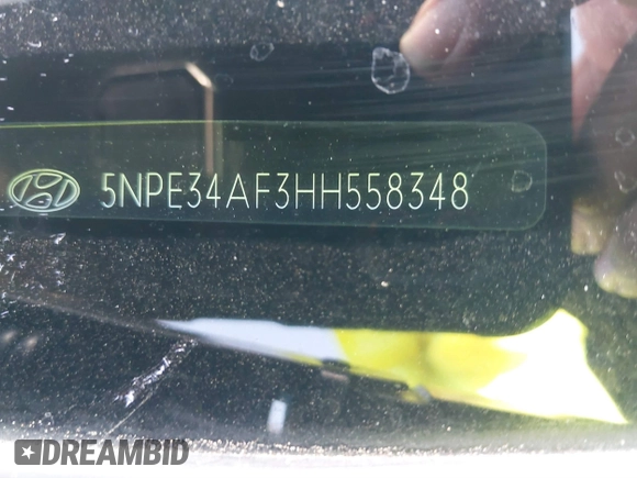 2017 Hyundai Sonata Sport with VIN 5NPE34AF3HH558348, listed as a IAAI auction lot 41723289 with 99,829 mi miles and . Bid and sale history available at DreamBid. Image 17.