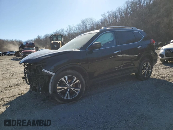 2019 Nissan Rogue SL with VIN 5N1AT2MVXKC816742, listed as a Copart auction lot 47934025 with 87,303 mi miles and Salvage Title. Bid and sale history available at carsss.com. Image 1.