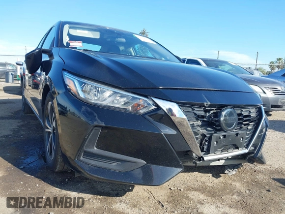 2021 Nissan Sentra SV with VIN 3N1AB8CV6MY221587, listed as a IAAI auction lot 41899533 with 55,317 mi miles and . Bid and sale history available at DreamBid. Image 6.