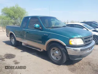 1997 Ford F-150 with VIN 1FTDX1767VKB24419, listed as a IAAI auction lot 42725911 with 266,582 mi miles and . Bid and sale history available at DreamBid. Image 1.