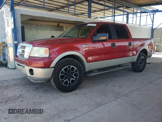 2008 Ford F-150 XLT with VIN 1FTPW12598FA21188, listed as a Copart auction lot 53971565 with 151,522 mi miles and Salvage Title. Bid and sale history available at carsss.com. Image 1.