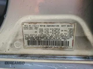 2001 Toyota RAV4 with VIN JTEGH20V510026430, listed as a Copart auction lot 55208815 with 235,190 mi miles and Salvage title. Bid and sale history available at DreamBid. Image 14.
