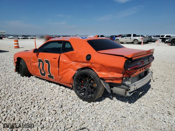 2019 Dodge Challenger R/T Scat Pack with VIN 2C3CDZFJ2KH719596, listed as a Copart auction lot 46696455 with 29,629 mi miles and Salvage Title. Bid and sale history available at carsss.com. Image 2.