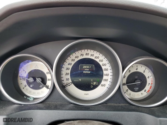 2014 Mercedes-Benz E-Class E 350 with VIN WDDKJ8JB6EF271935, listed as a Copart auction lot 43594495 with 96,964 mi miles and Salvage Title. Bid and sale history available at carsss.com. Image 9.