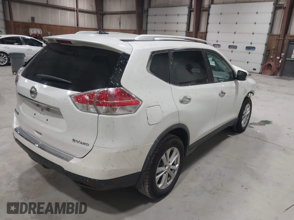 2016 Nissan Rogue SV with VIN KNMAT2MV6GP654743, listed as a IAAI auction lot 41836418 with 171,889 mi miles and . Bid and sale history available at DreamBid. Image 4.