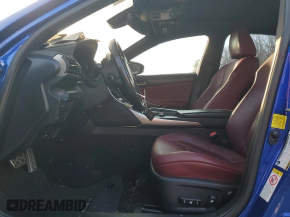 2017 Lexus IS with VIN JTHCM1D22H5024316, listed as a Copart auction lot 43528395 with 0 mi miles and Salvage Title. Bid and sale history available at carsss.com. Image 7.