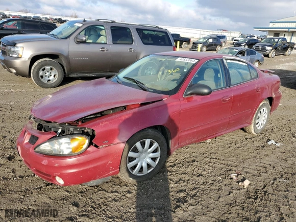 2005 Pontiac Grand Am SE with VIN 1G2NE52EX5M189581, listed as a Copart auction lot 40833664 with 0 mi miles and Salvage Title. Bid and sale history available at carsss.com. Image 1.
