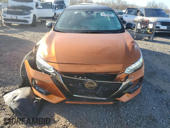2020 Nissan Sentra SR with VIN 3N1AB8DV3LY261882, listed as a Copart auction lot 49199405 with 39,222 mi miles and Salvage Title. Bid and sale history available at DreamBid. Image 5.