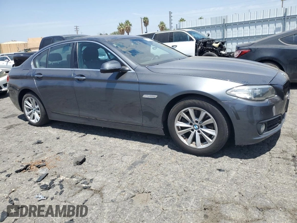 2016 BMW 5 Series 528i with VIN WBA5A5C5XGG347843, listed as a Copart auction lot 62153735 with 167,952 mi miles and Clean title. Bid and sale history available at DreamBid. Image 4.