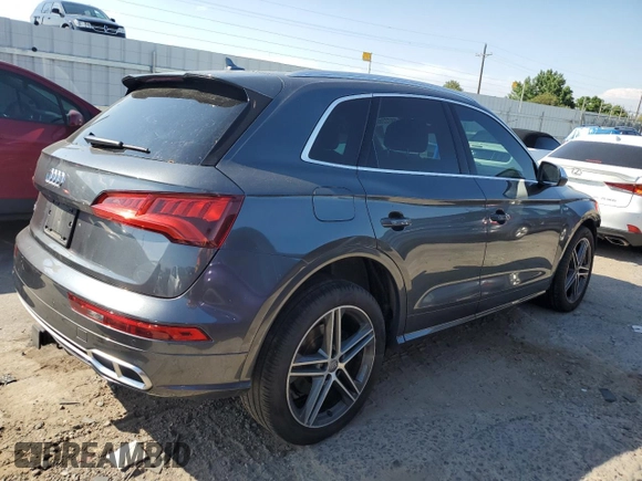 2018 Audi SQ5 Premium Plus with VIN WA1A4AFY5J2203235, listed as a Copart auction lot 59722803 with 46,316 mi miles. Bid and sale history available at carsss.com. Image 3.