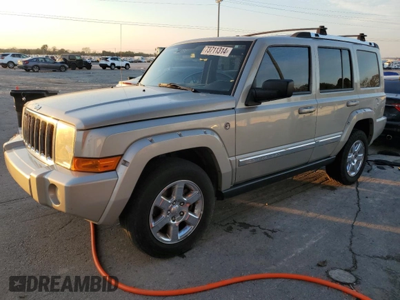 2008 Jeep Commander Limited with VIN 1J8HG58N18C124955, listed as a Copart auction lot 73711314 with 175,184 mi miles and Salvage Title. Bid and sale history available at carsss.com. Image 1.