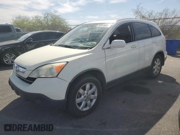 2008 Honda CR-V EX-L with VIN JHLRE38708C056500, listed as a Copart auction lot 52915085 with 160,697 mi miles and Salvage Title. Bid and sale history available at carsss.com. Image 1.