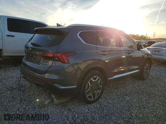 2021 Hyundai Santa Fe Hybrid Limited with VIN KM8S5DA15MU012292, listed as a Copart auction lot 80261753 with 34,456 mi miles. Bid and sale history available at carsss.com. Image 3.