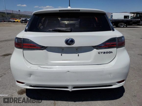 2013 Lexus CT 200h with VIN JTHKD5BH5D2147694, listed as a Copart auction lot 54214975 with 101,550 mi miles and Salvage title. Bid and sale history available at DreamBid. Image 6.