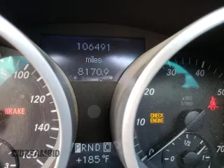 2007 Mercedes-Benz SLK-Class 3.5L with VIN WDBWK56F47F145383, listed as a Copart auction lot 59658234 with 106,491 mi miles and Salvage Title. Bid and sale history available at carsss.com. Image 9.
