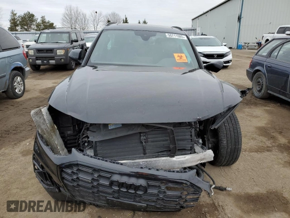 2024 Audi Q5 S line Premium Plus with VIN WA1EAAFYXR2041706, listed as a Copart auction lot 50711985 with 0 mi miles and Salvage Title. Bid and sale history available at carsss.com. Image 5.