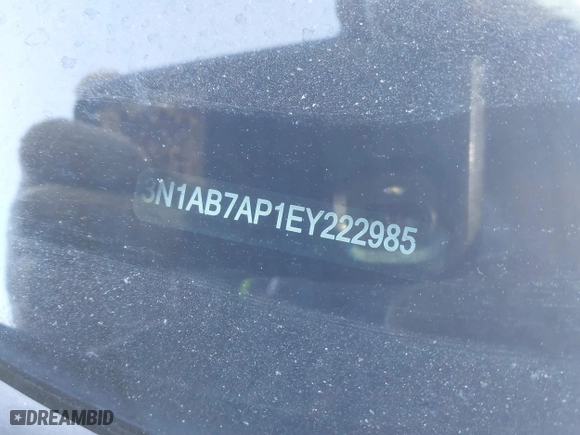 2014 Nissan Sentra SV with VIN 3N1AB7AP1EY222985, listed as a IAAI auction lot 41617259 with 157,618 mi miles. Bid and sale history available at carsss.com. Image 12.
