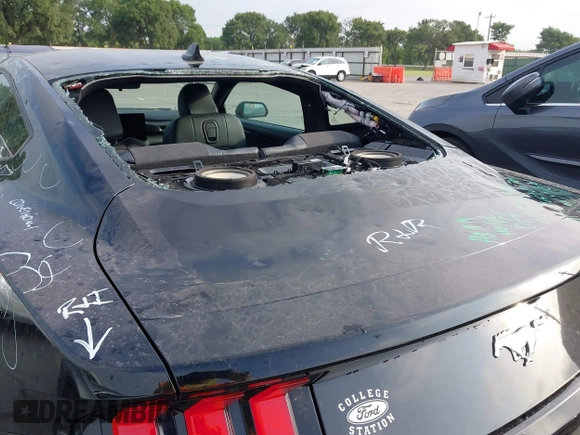 2024 Ford Mustang EcoBoost with VIN 1FA6P8TH0R5136513, listed as a IAAI auction lot 42154861 with 9,281 mi miles and . Bid and sale history available at DreamBid. Image 6.