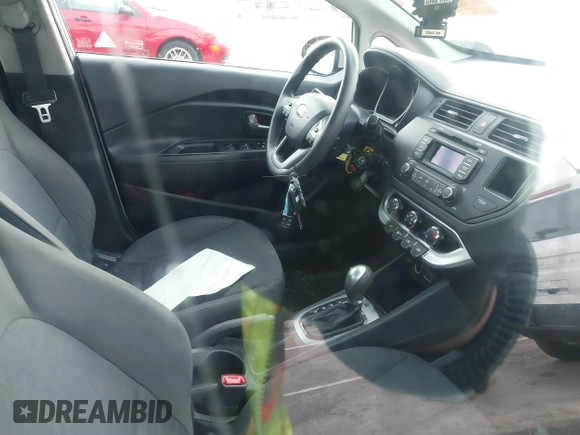 2015 Kia Rio LX with VIN KNADM4A31F6441029, listed as a IAAI auction lot 41371612 with 1 mi miles. Bid and sale history available at carsss.com. Image 5.