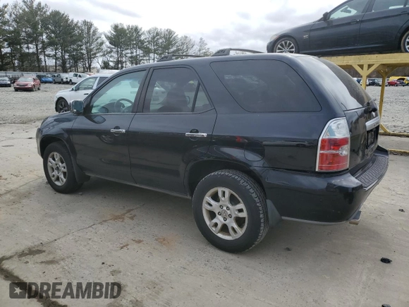 2006 Acura MDX Touring with VIN 2HNYD18656H545499, listed as a Copart auction lot 47592765 with 168,097 mi miles and Salvage Title. Bid and sale history available at carsss.com. Image 2.