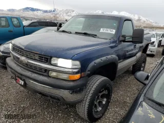 2002 Chevrolet Silverado 1500 LS with VIN 1GCEK14V42Z249072, listed as a Copart auction lot 78186794 with 159,220 mi miles and Salvage Title. Bid and sale history available at carsss.com. Image 1.