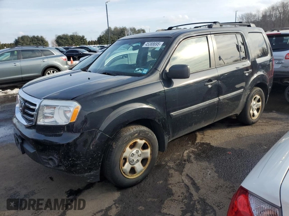 2015 Honda Pilot LX with VIN 5FNYF4H21FB062290, listed as a Copart auction lot 45388695 with Not Provided miles and Clean Title. Bid and sale history available at DreamBid. Image 1.