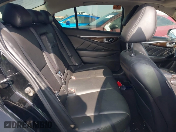 2018 Infiniti Q50 Luxe with VIN JN1EV7AP9JM358741, listed as a IAAI auction lot 42345835 with 101,544 mi miles and . Bid and sale history available at DreamBid. Image 8.