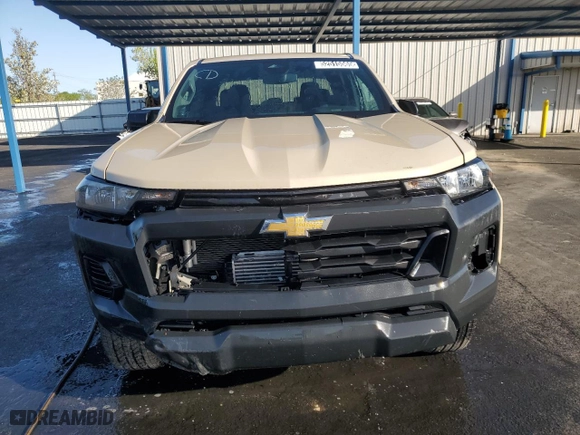 2023 Chevrolet Colorado 2WD Work Truck with VIN 1GCGSBEC2P1261884, listed as a Copart auction lot 52515565 with 21,285 mi miles and Clean Title. Bid and sale history available at carsss.com. Image 5.