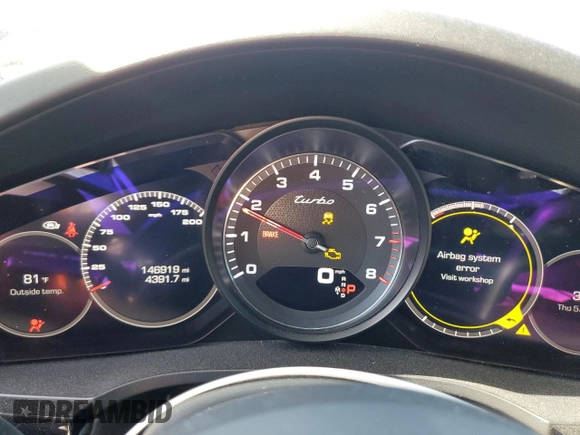 2019 Porsche Cayenne Turbo with VIN WP1AF2AY6KDA80773, listed as a Copart auction lot 55466655 with 146,919 mi miles and Salvage title. Bid and sale history available at DreamBid. Image 9.
