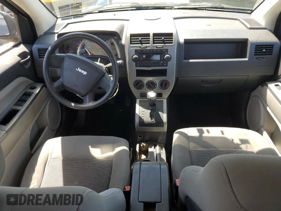 2007 Jeep Compass Sport with VIN 1J8FF47W97D431474, listed as a Copart auction lot 53713045 with 146,370 mi miles and Salvage Title. Bid and sale history available at carsss.com. Image 8.