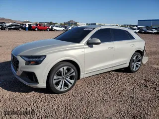 2021 Audi Q8 Prestige with VIN WA1FVAF14MD027325, listed as a Copart auction lot 48999855 with 22,059 mi miles and Salvage Title. Bid and sale history available at carsss.com. Image 1.