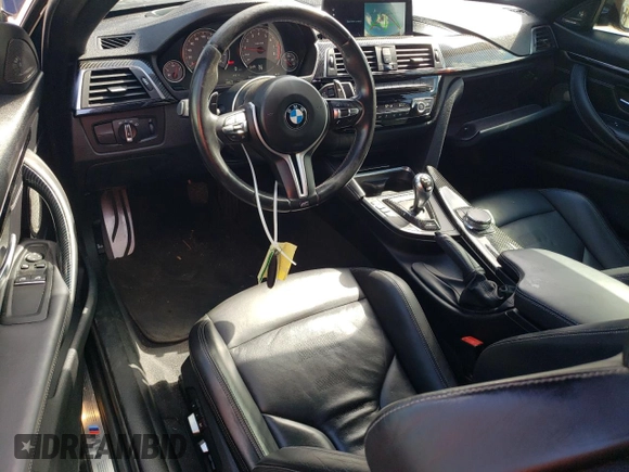 2018 BMW M4 with VIN WBS4Y9C57JAC86460, listed as a Copart auction lot 73022204 with 28,477 mi miles and Salvage Title. Bid and sale history available at carsss.com. Image 8.