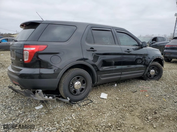 2014 Ford Utility Police Interceptor with VIN 1FM5K8AR8EGB19808, listed as a Copart auction lot 48935395 with 99,519 mi miles and Salvage Title. Bid and sale history available at carsss.com. Image 3.