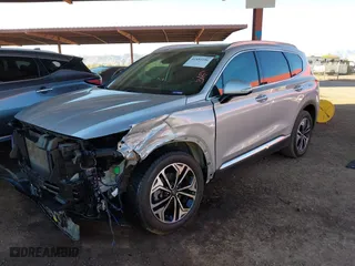 2019 Hyundai Santa Fe Limited with VIN 5NMS53AA8KH077883, listed as a IAAI auction lot 41884106 with 61,232 mi miles. Bid and sale history available at carsss.com. Image 2.