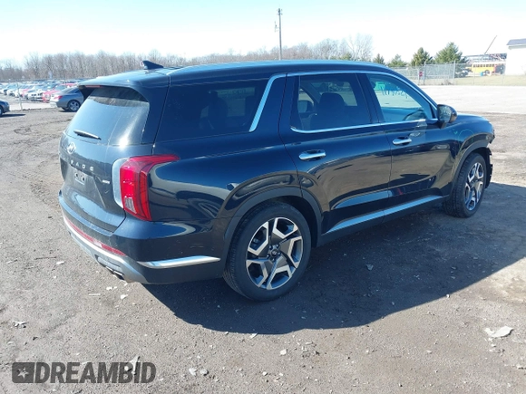 2024 Hyundai Palisade Limited z VIN KM8R5DGE1RU725867, wystawiony jako IAAI lot #41790529 z przebiegiem 33 869 mil mil oraz . Historia ofert i sprzedaży dostępna na DreamBid. Obrazek 4.