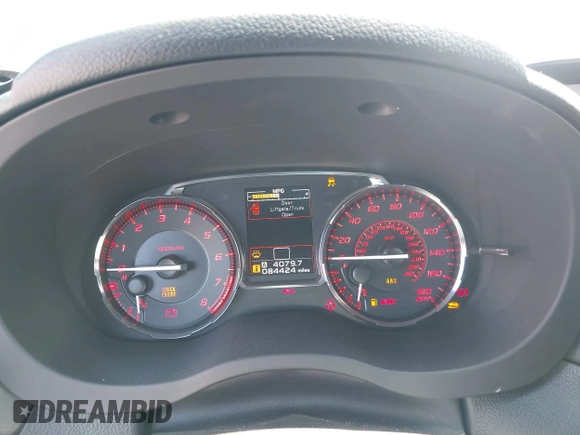 2017 Subaru WRX Premium с VIN JF1VA1E61H9833504, выставлен на аукционе IAAI как лот 42196533 с пробегом 84 424 миль миль и . История ставок и продаж доступна на DreamBid. Изображение 7.