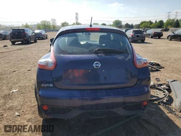 2016 Nissan Juke S z VIN JN8AF5MRXGT605827, wystawiony jako Copart lot #56575595 z przebiegiem 87 328 mil mil oraz Szkoda całkowita • Salvage title. Historia ofert i sprzedaży dostępna na DreamBid. Obrazek 6.