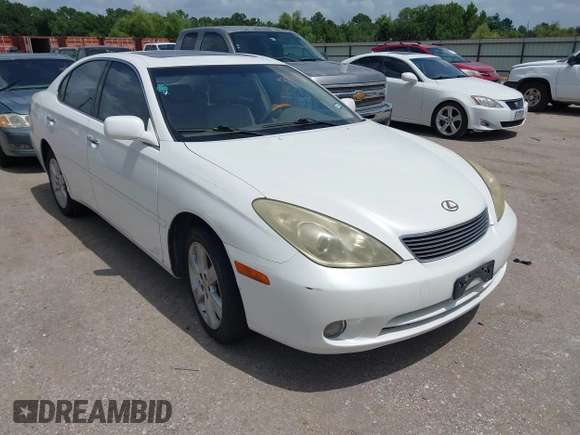 2005 Lexus ES 350 with VIN JTHBA30G055131491, listed as a IAAI auction lot 42534063 with 115,352 mi miles and . Bid and sale history available at DreamBid. Image 1.