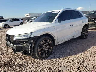 2018 Audi SQ5 Premium Plus with VIN WA1A4AFYXJ2188005, listed as a Copart auction lot 83885194 with 90,898 mi miles and Salvage Title. Bid and sale history available at DreamBid. Image 1.