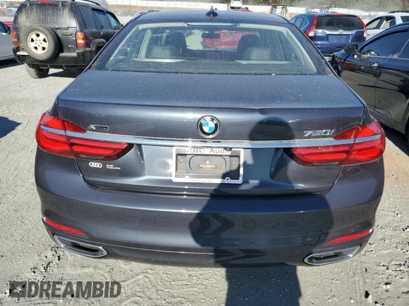 2019 BMW 7 Series 750i xDrive with VIN WBA7F2C55KB240777, listed as a Copart auction lot 76840504 with 38,250 mi miles and Salvage title. Bid and sale history available at DreamBid. Image 6.