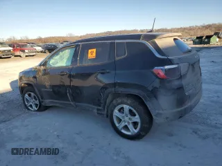 2024 Jeep Compass Sport with VIN 3C4NJDAN4RT100350, listed as a Copart auction lot 46822695 with 40,451 mi miles and Salvage title. Bid and sale history available at DreamBid. Image 2.