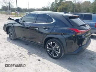 2020 Lexus UX with VIN JTHP9JBH7L2033386, listed as a IAAI auction lot 41463356 with 53,507 mi miles. Bid and sale history available at carsss.com. Image 3.