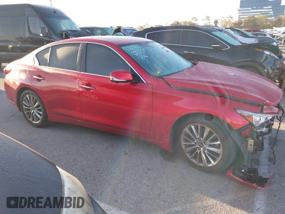 2021 Infiniti Q50 Luxe z VIN JN1EV7BPXMM705321, wystawiony jako IAAI lot #41838394 z przebiegiem 38 928 mil mil oraz . Historia ofert i sprzedaży dostępna na DreamBid. Obrazek 14.